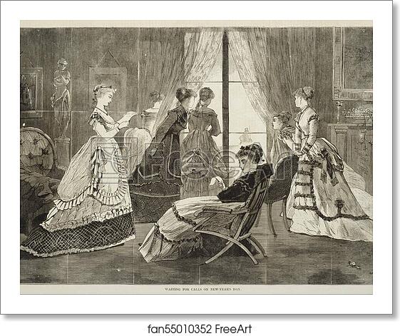 Free art print of Waiting for Calls on New-Year's Day by Winslow Homer Free art print of Waiting for Calls on New-Year's Day by Winslow Homer