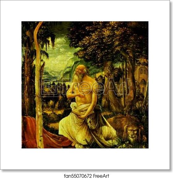 Free art print of The Penitence of St. Jerome by Albrecht Altdorfer Free art print of The Penitence of St. Jerome by Albrecht Altdorfer