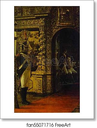 Free art print of Marshal Davout in the Chudovo Convent by Vasily Vereshchagin