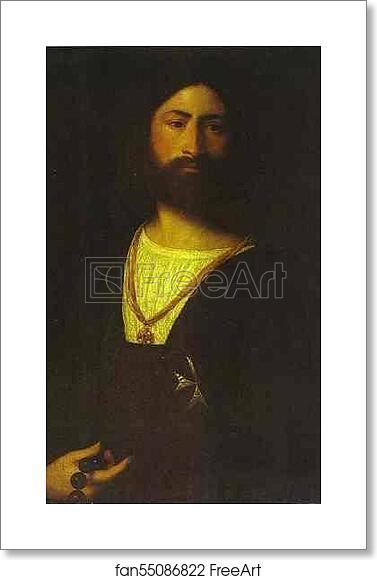 Free art print of A Knight of Malta by Titian