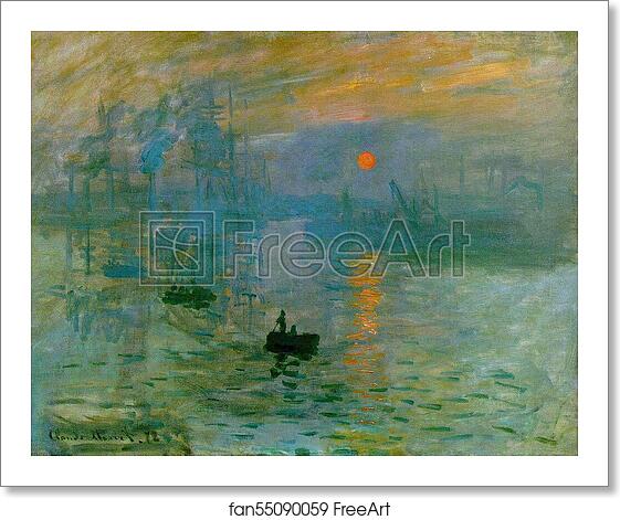 Free art print of Impression, Sunrise by Claude Monet Free art print of Impression, Sunrise by Claude Monet