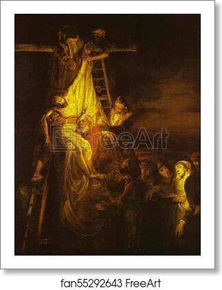 Free art print of The Descent from the Cross by Rembrandt Harmenszoon Van Rijn
