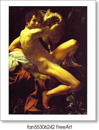 Free art print of St. John the Baptist by Caravaggio