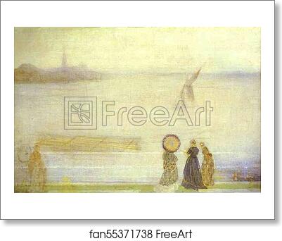 Free art print of Battersea Reach from Lindsey Houses by James Abbott Mcneill Whistler
