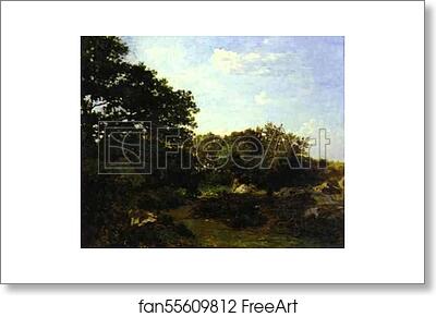 Free art print of Forest of Fontainebleau by Frédéric Bazille