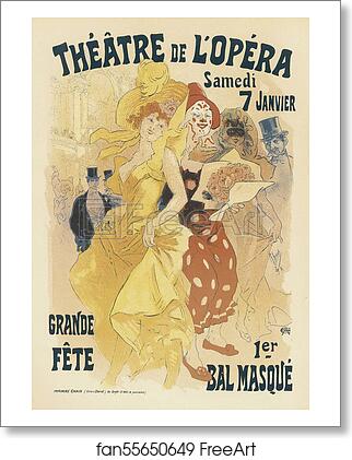 Free art print of Les "Bals de l'Opéra en 1899". by Jules Chéret Free art print of Les "Bals de l'Opéra en 1899". by Jules Chéret