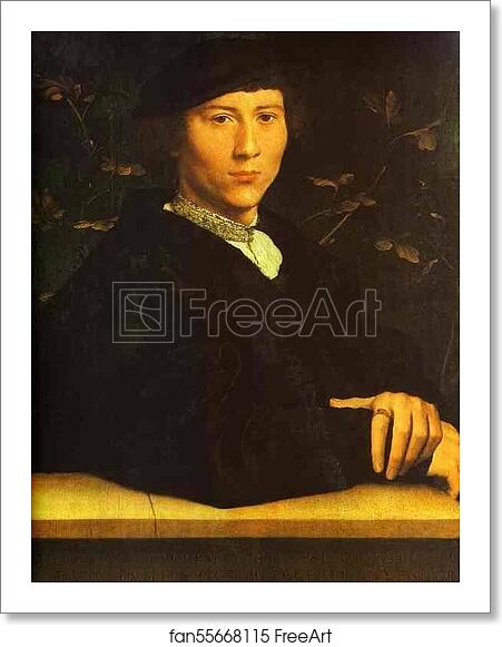 Free art print of Portrait of Derich Born by Hans Holbein The Younger