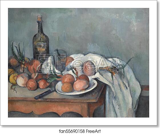Free art print of Still Life with Onions by Paul Cézanne Free art print of Still Life with Onions by Paul Cézanne