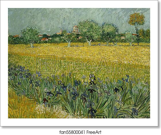 Free art print of Field with flowers near Arles by Vincent Van Gogh Free art print of Field with flowers near Arles by Vincent Van Gogh