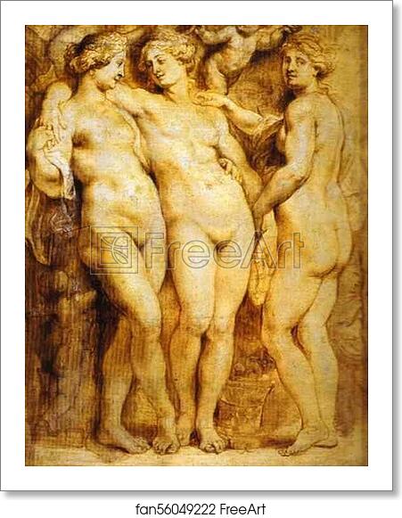 Free art print of The Three Graces by Peter Paul Rubens