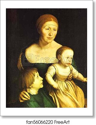 Free art print of The Artist's Family by Hans Holbein The Younger