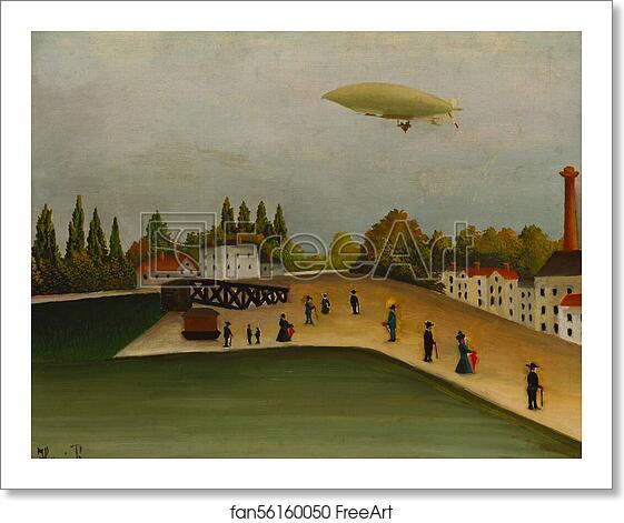 Free art print of Quai d'Ivry by Henri Rousseau
