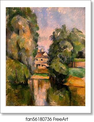 Free art print of Country House by a River by Paul Cézanne Free art print of Country House by a River by Paul Cézanne