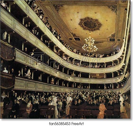 Free art print of The Old Burgtheater by Gustav Klimt