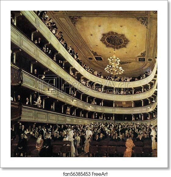 Free art print of The Old Burgtheater by Gustav Klimt