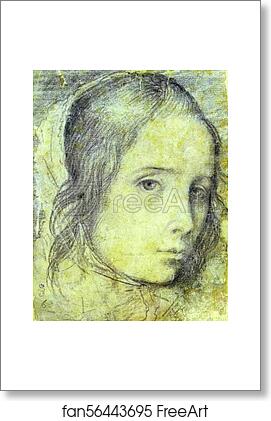 Free art print of Head of a Girl by Diego Velázquez