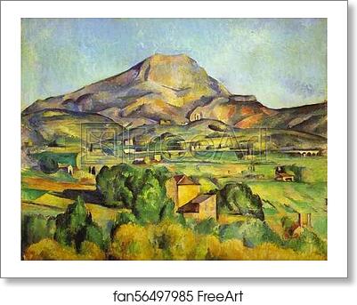 Free art print of The Mount Sainte-Victoire by Paul Cézanne