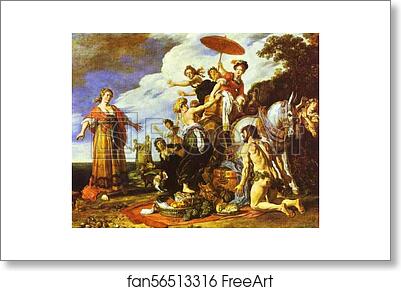 Free art print of Odysseus and Nausicaa by Peter Paul Rubens