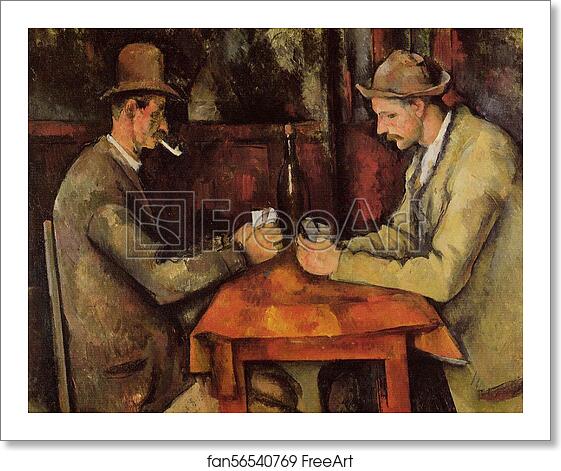 Free art print of Card Players (fifth version) by Paul Cézanne Free art print of Card Players (fifth version) by Paul Cézanne