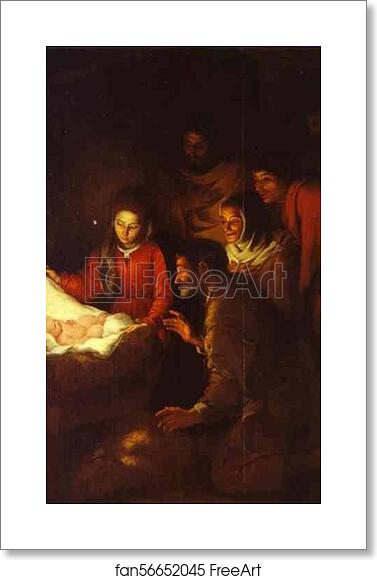 Free art print of Adoration of the Shepherds by Bartolomé Esteban Murillo