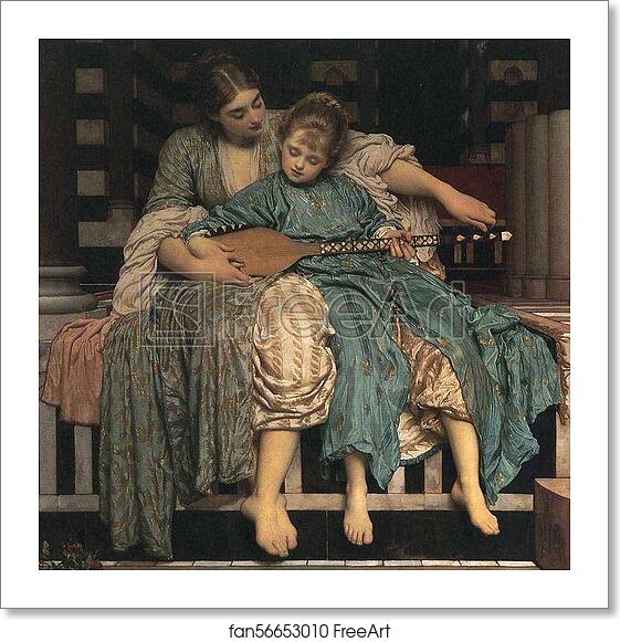 Free art print of Music Lesson by Frederick Leighton Free art print of Music Lesson by Frederick Leighton