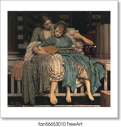 Free art print of Music Lesson by Frederick Leighton