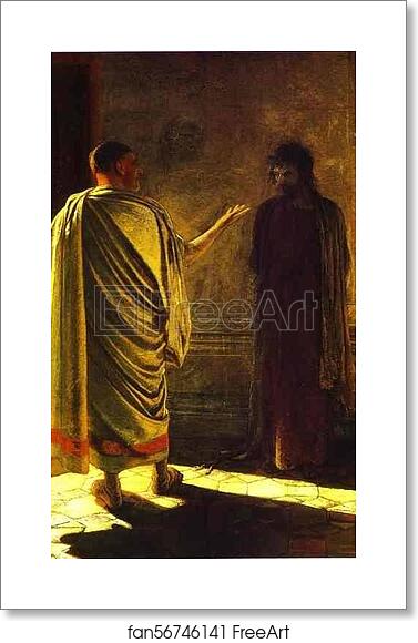 Free art print of "Quod Est Veritas?" Christ and Pilate by Nikolay Gay Free art print of "Quod Est Veritas?" Christ and Pilate by Nikolay Gay