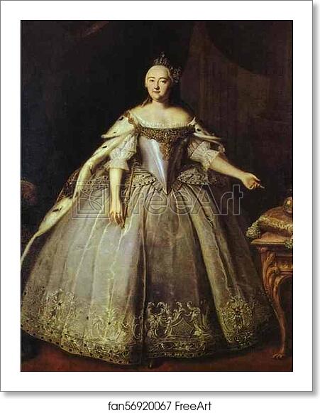 Free art print of Empress Elizaveta Petrovna by Ivan Vishnyakov Free art print of Empress Elizaveta Petrovna by Ivan Vishnyakov