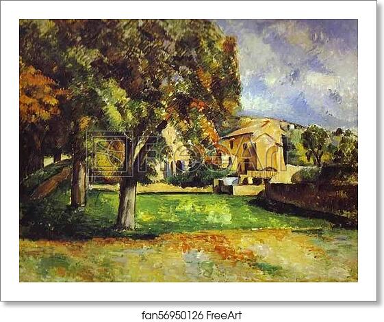Free art print of Trees in Park. The Jas de Bouffan by Paul Cézanne Free art print of Trees in Park. The Jas de Bouffan by Paul Cézanne
