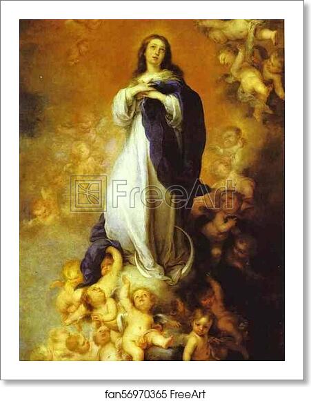 Free art print of Our Lady of the Immaculate Conception by Bartolomé Esteban Murillo