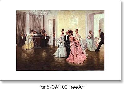 Free art print of Too Early by Jacques Joseph Tissot (A.K.A. James Tissot)