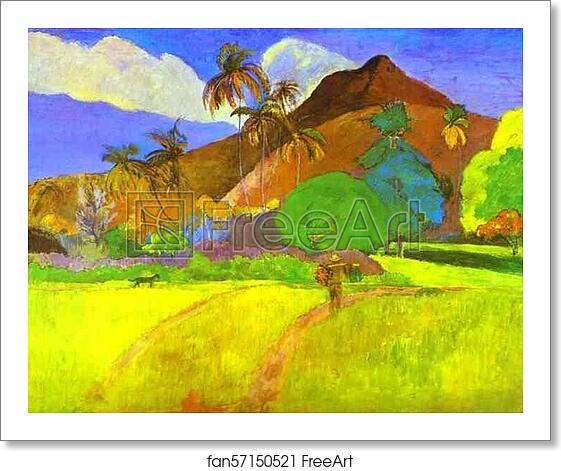 Free art print of Tahitian Landscape by Paul Gauguin Free art print of Tahitian Landscape by Paul Gauguin