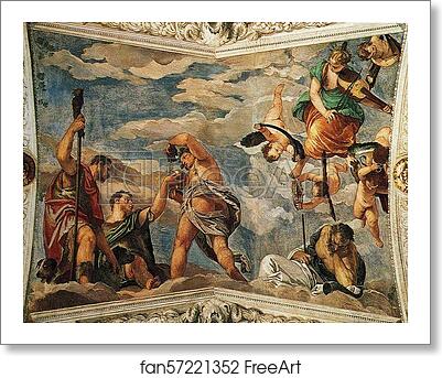Free art print of Bacchus Giving Wine to Men by Paolo Veronese