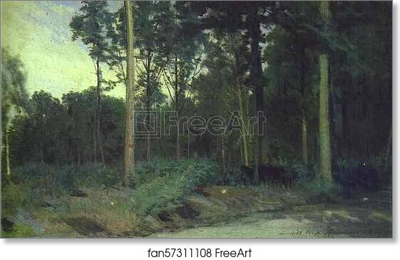 Free art print of Bois de Boulogne near Paris by Ivan Kramskoy