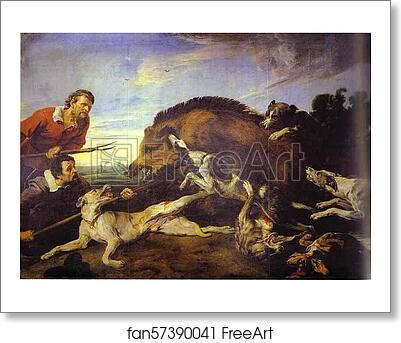 Free art print of Wild Boar Hunt by Frans Snyders Free art print of Wild Boar Hunt by Frans Snyders