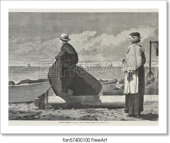Free art print of Dad's Coming! by Winslow Homer Free art print of Dad's Coming! by Winslow Homer