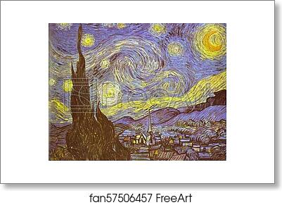 Free art print of The Starry Night. Saint-Rémy by Vincent Van Gogh Free art print of The Starry Night. Saint-Rémy by Vincent Van Gogh