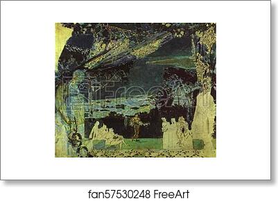 Free art print of Italy. Night in Naples by Mikhail Vrubel