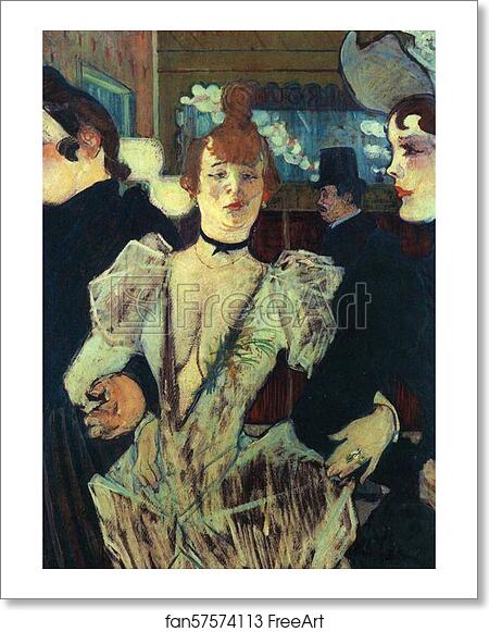 Free art print of La Goulue entrant au / La Goulue Entering the by ...