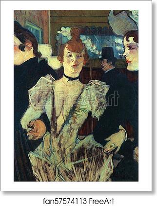 Free art print of La Goulue entrant au Moulin Rouge / La Goulue Entering the Moulin Rouge by Henri De Toulouse-Lautrec