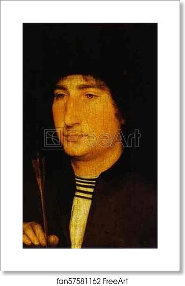 Free art print of Portrait of a Man with an Arrow by Hans Memling Free art print of Portrait of a Man with an Arrow by Hans Memling