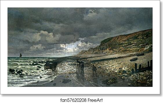 Free art print of La Pointe de la Hève at Low Tide by Claude Monet ...