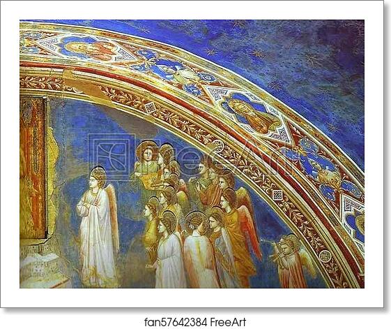 Free art print of The Mission of Archangel Gabriel. Detail by Giotto Free art print of The Mission of Archangel Gabriel. Detail by Giotto