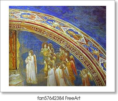 Free art print of The Mission of Archangel Gabriel. Detail by Giotto