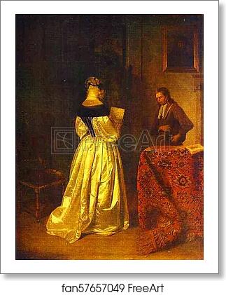 Free art print of Reading a Letter by Gerard Terborch Free art print of Reading a Letter by Gerard Terborch