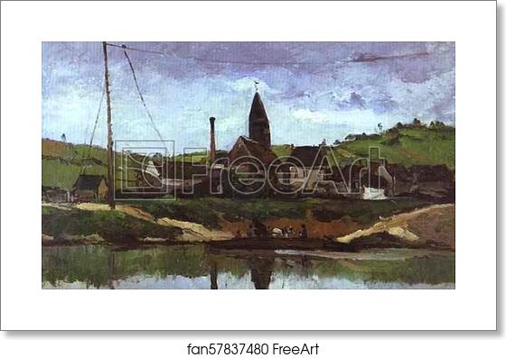 Free art print of View of Bonnières by Paul Cézanne Free art print of View of Bonnières by Paul Cézanne