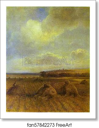 Free art print of The End of Summer on the Volga River by Alexey Savrasov