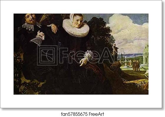Free art print of Isaak Abrahamsz Massa and Beatrix van der Lean by Frans Hals
