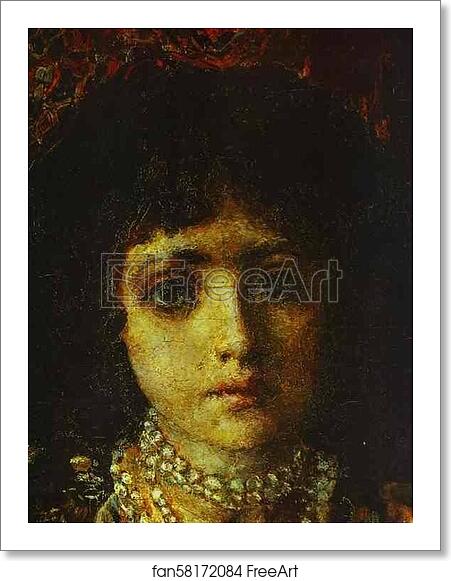 Free art print of Portrait of a Girl against a Persian Carpet. Detail by Mikhail Vrubel Free art print of Portrait of a Girl against a Persian Carpet. Detail by Mikhail Vrubel
