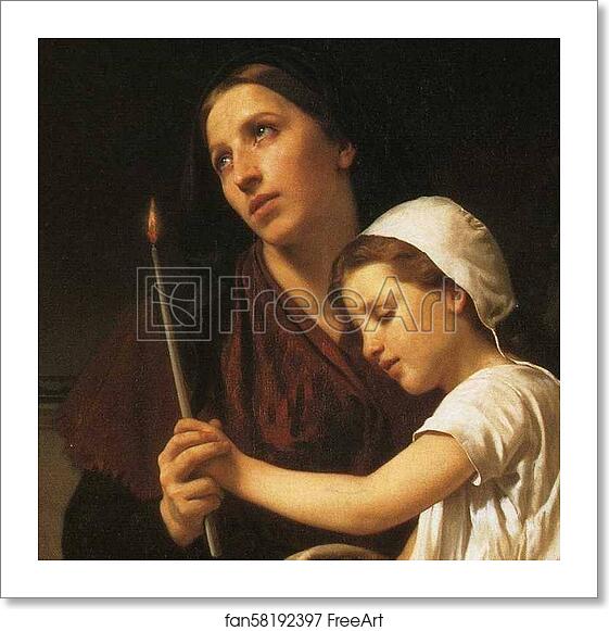 Free art print of The Thank Offering. Detail by William-Adolphe Bouguereau Free art print of The Thank Offering. Detail by William-Adolphe Bouguereau